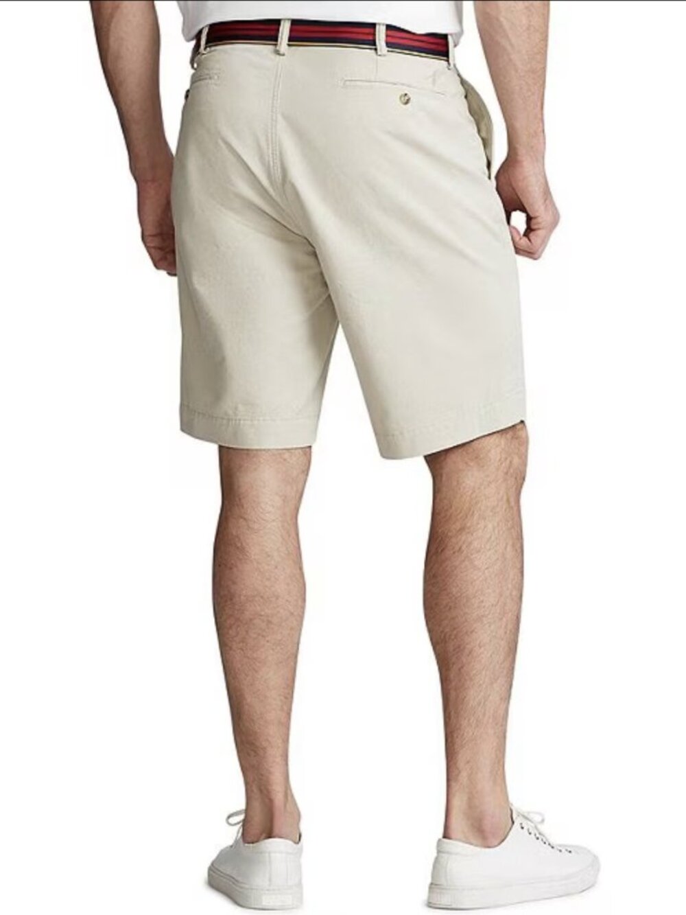 Polo Ralph Lauren Mens Classic Tan Khaki Chino Shorts Cotton Twill Flat Front 42 - Picture 11 of 13